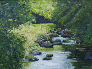 Country Green, Oil on Canvas, Ron Bridge Vancouver Island Country Green, Oil on Canvas, Ron Bridge Vancouver Island