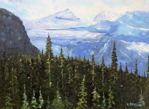Mt. Albert-Edward 12 x 16 oil on canvas painting by Artist Ron Bridge