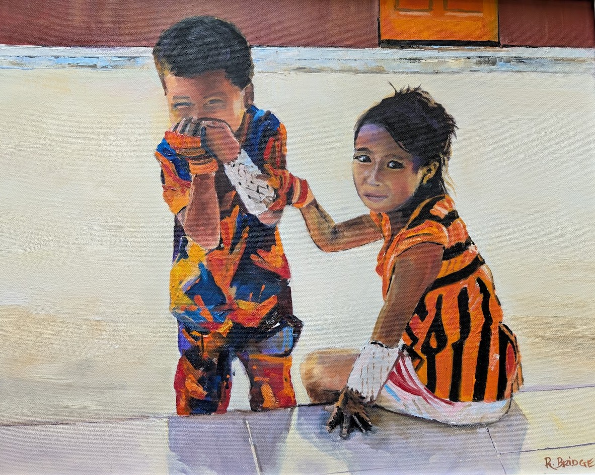 Street Scene - the Giggler 16 x 20