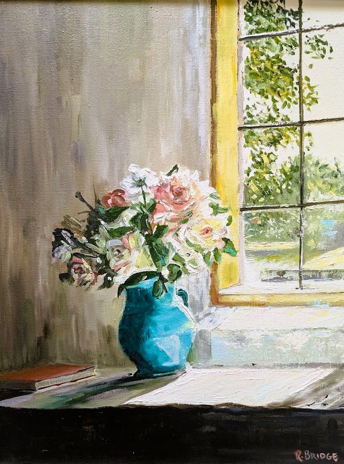Vase on the Ledge 14 x 18