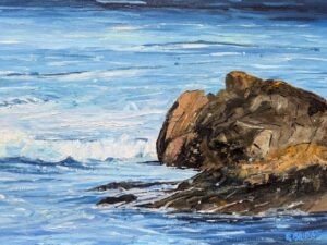 Waves and Rock 12 x 16 Waves and Rock 12 x 16